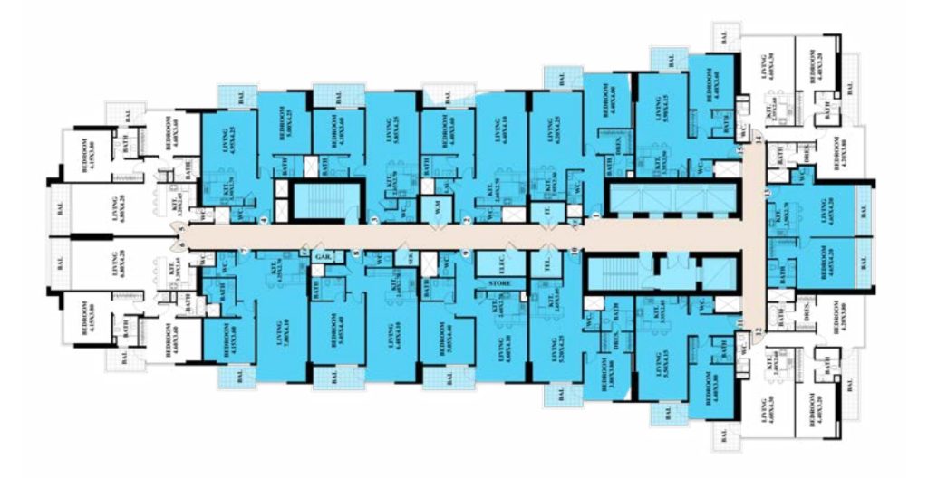 ajman creek tower floor plan