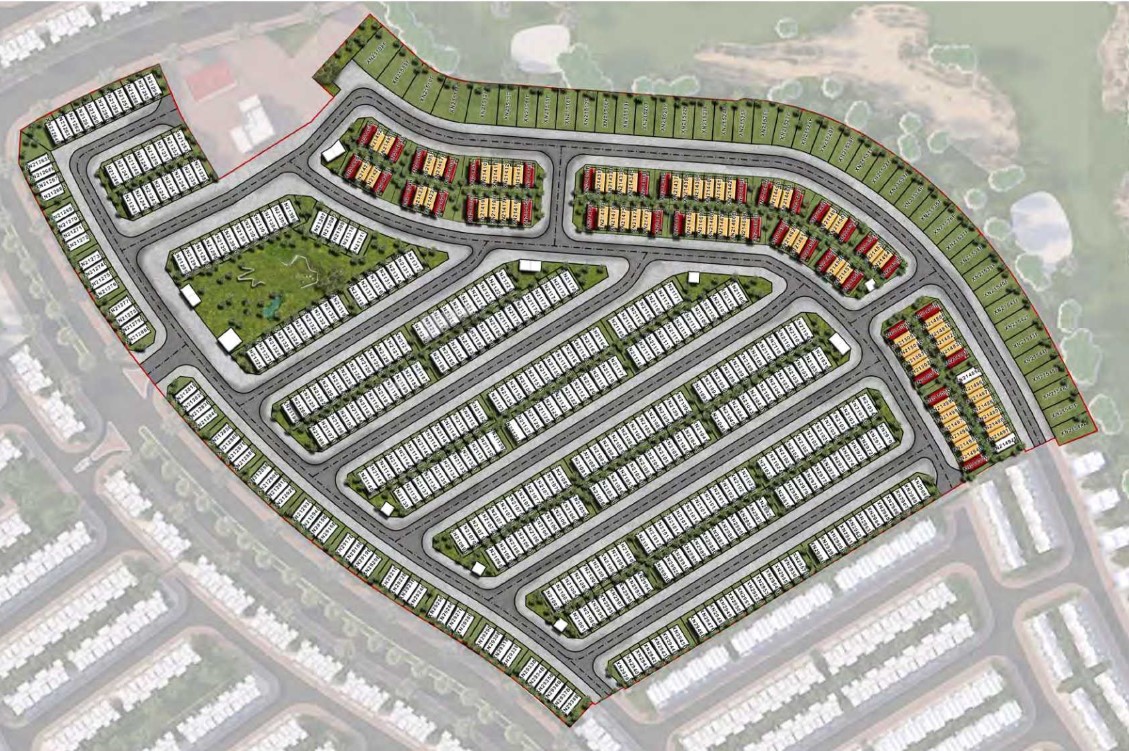 overview of cluster plan of damac hills 2 (akoya oxygen)