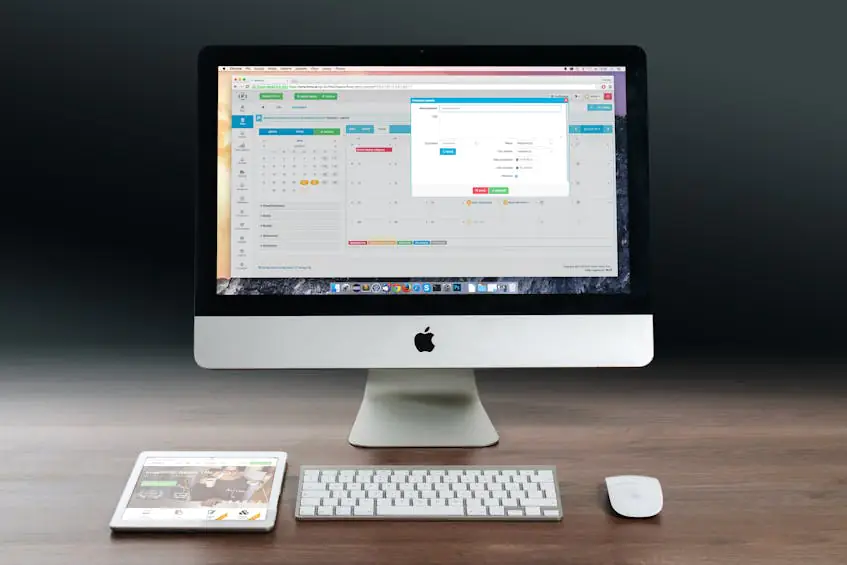 Desktop screen displaying property management software interface with tools for real estate agencies in the UAE to streamline operations and improve efficiency