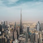 dubai skyline shows the real estate attract millionaire migrants in dubai and ajman