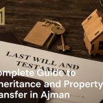 IM Properties branded blog thumbnail featuring a background symbolizing property inheritance, with the IM Properties logo positioned in the top-left corner. The design uses real estate imagery such as estate documents, keys, and a symbolic house silhouette with a warm, professional color palette